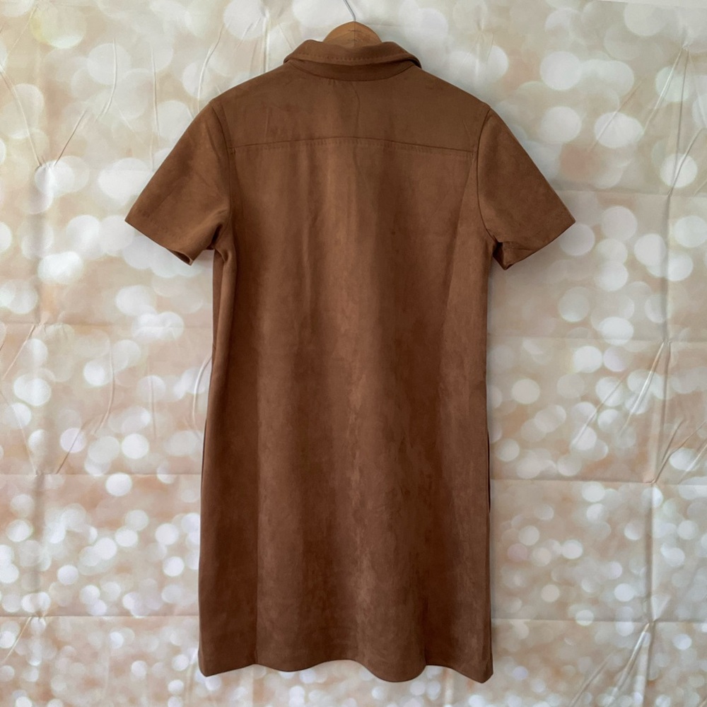 Max Studio Brown Suede Dress - Picture 6 of 8